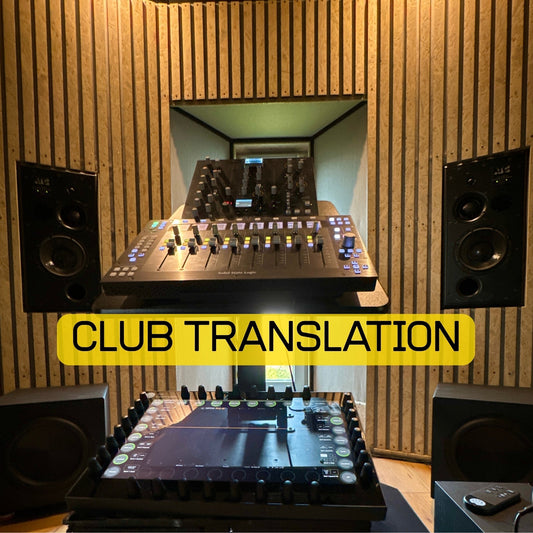 Black View Studio club translation mastering for electronic music, focused on low-end pressure, punch, stereo focus and release-ready sound.