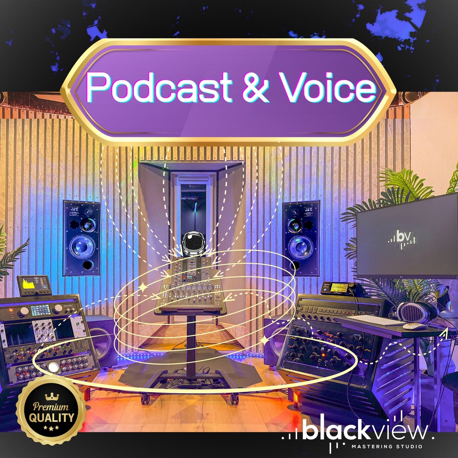 Podcast & voice mastering — clean dialogue and consistent loudness for publishing platforms