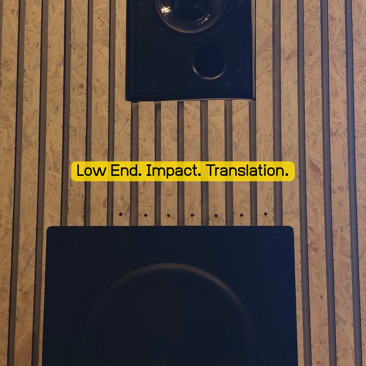 Low end impact and translation checked on ATC monitors at Black View Studio