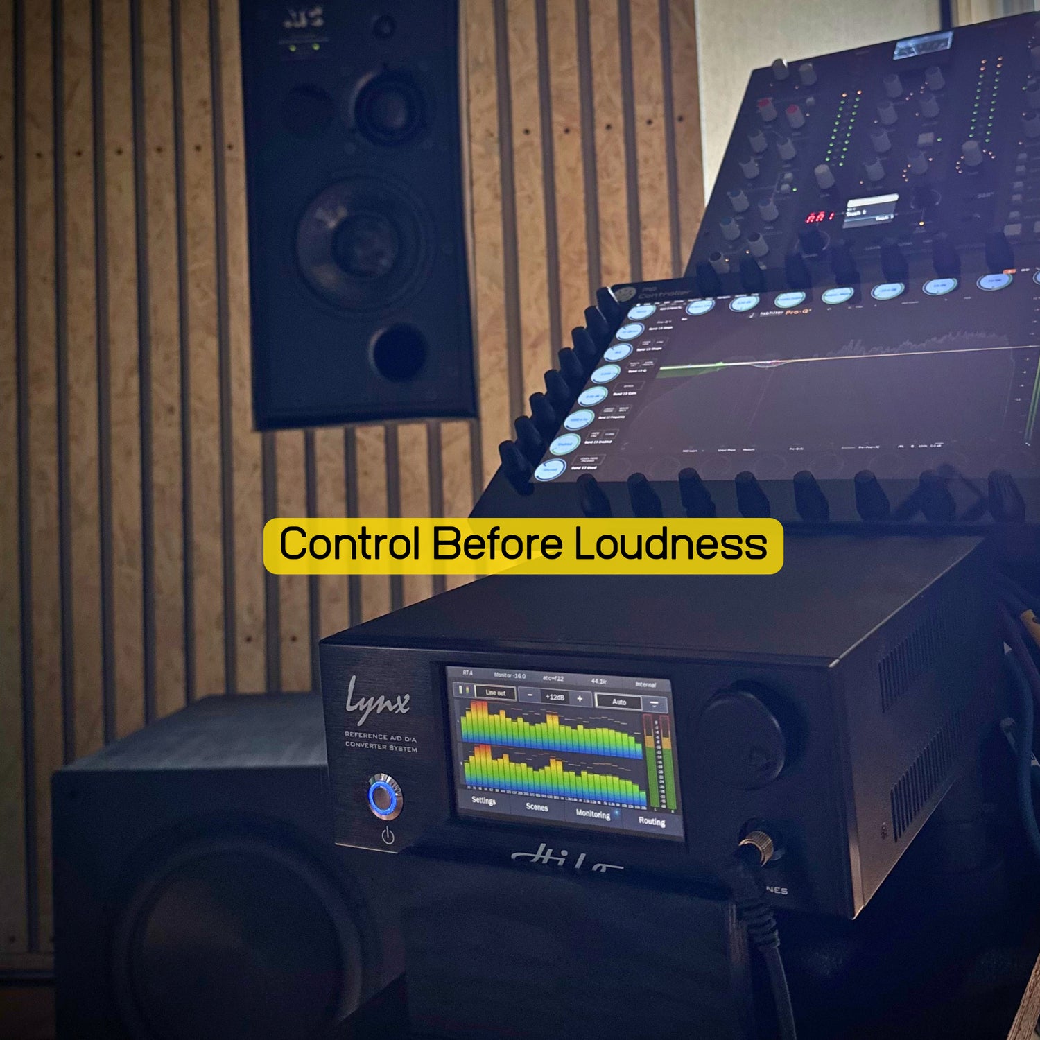 Mastering chain at Black View Studio focused on control before loudness
