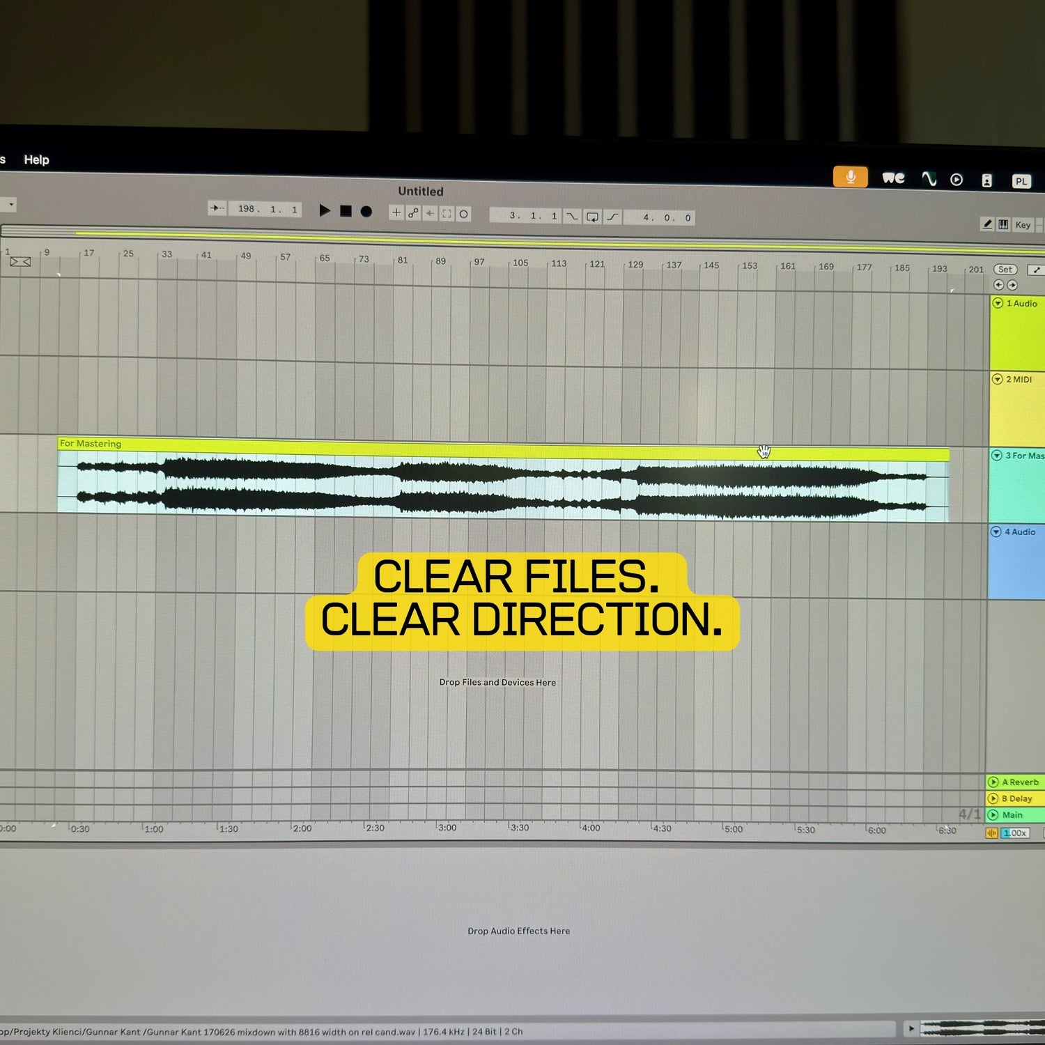 Clear files and clear direction help create a faster mastering process