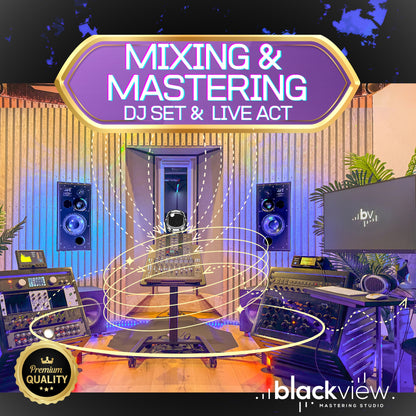 DJ Set / Live Act Mix & Master — club-ready for streaming and DJ platforms